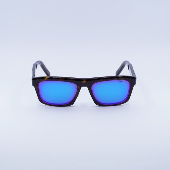 Berluti BL40003U 52X Sunglasses Havana Rectangle Frame, Blue Lenses - Picture 7 of 11